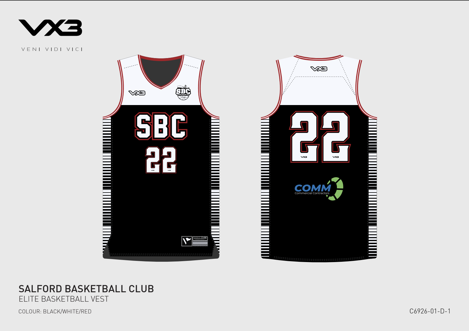 Comm Commercial Contractors Proud to Sponsor Salford Basketball for 2025-26 Season